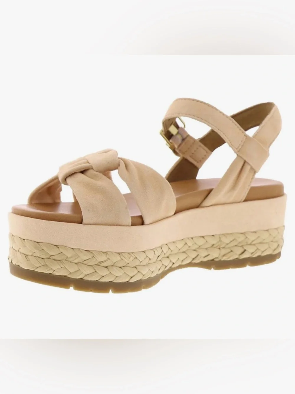 UGG Women's Neusch Sandals Peach Fuzz Suede Size 8.5
